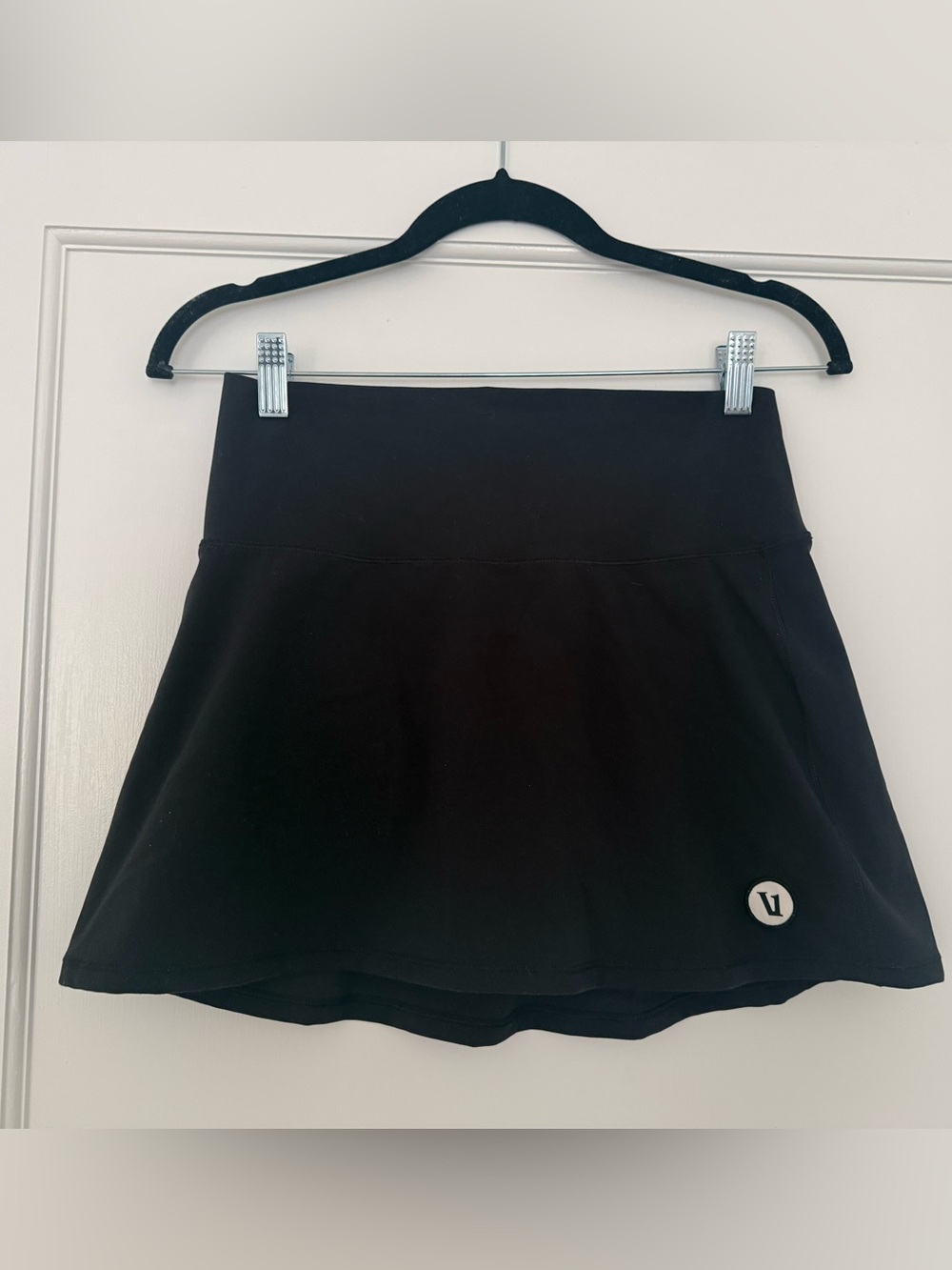 Vuori Volley Black Athletic Skort with Subtle Logo - Picture 3 of 8